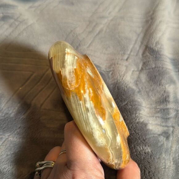 Gorgeous Natural Stone Ashtray or Trinket Box Heavy BRAND NEW Great Gift - Picture 10 of 12